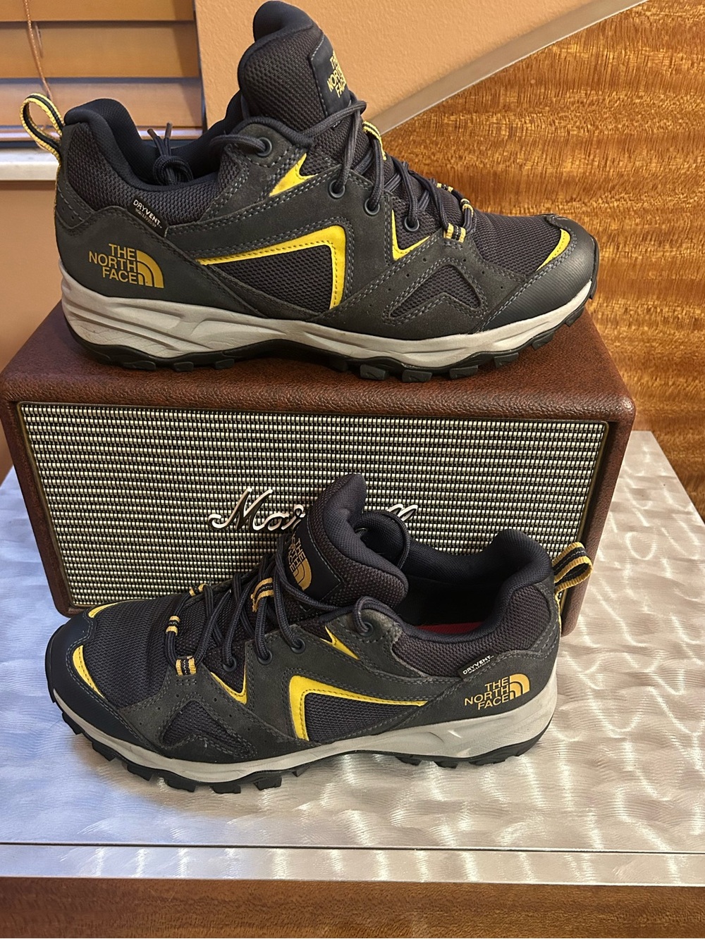 The North Face Men's Trail Runners - Charcoal and Yellow